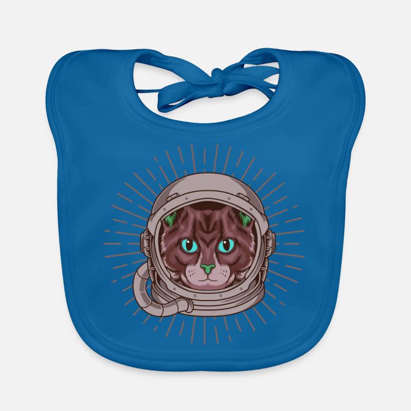 Chat astronaute Bavoir bio Bébé