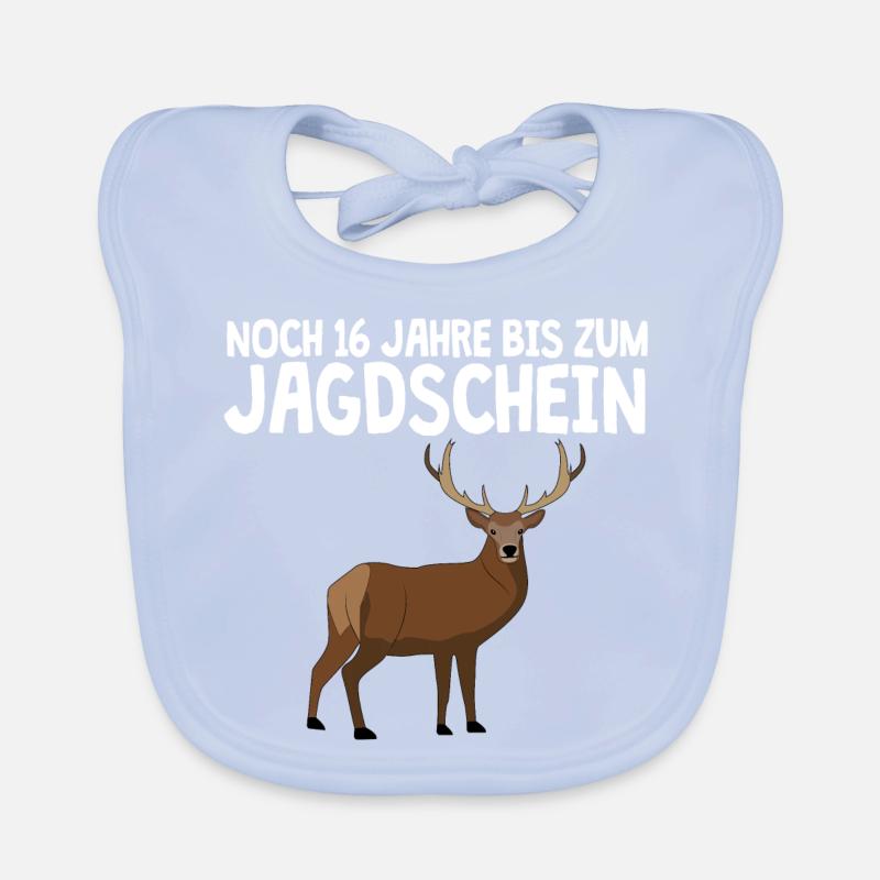 Nachwuchs Jagdschein Hirsch Jagd Baby Bio-Lätzchen