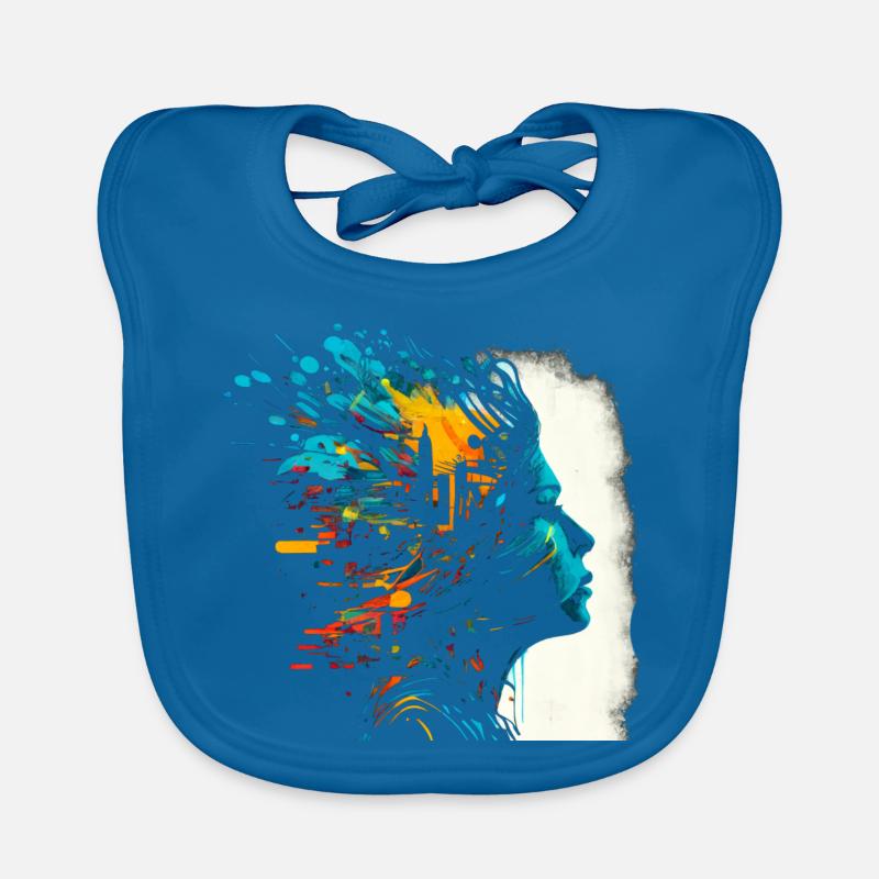 Œuvres d’art psychédéliques - Open Mind Bavoir bio Bébé