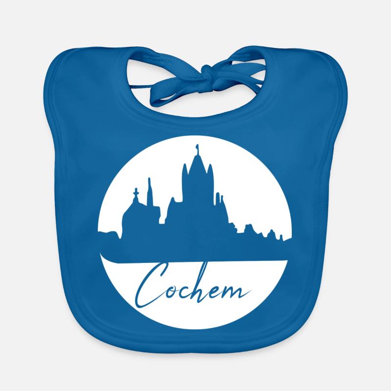Cochem,Skyline,Circle,White Circle Organic Baby Bibs