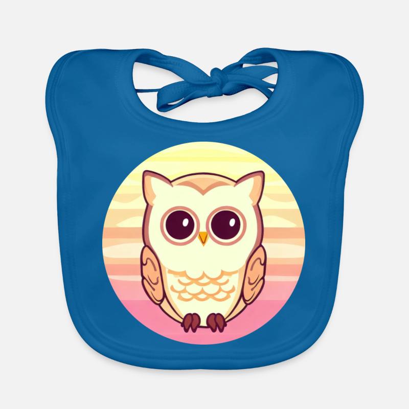 Eule Sunset Design Baby Bio-Lätzchen