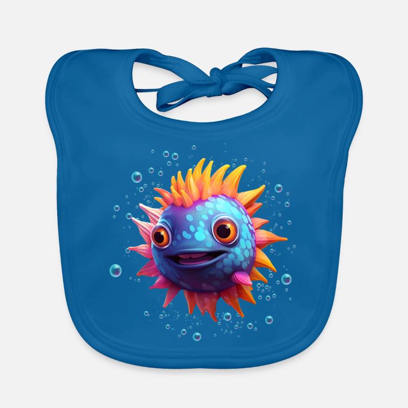 Puffer Fish Organic Baby Bibs