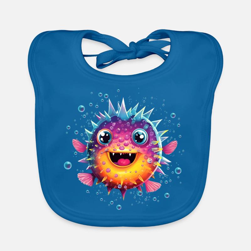 Puffer Fish Organic Baby Bibs