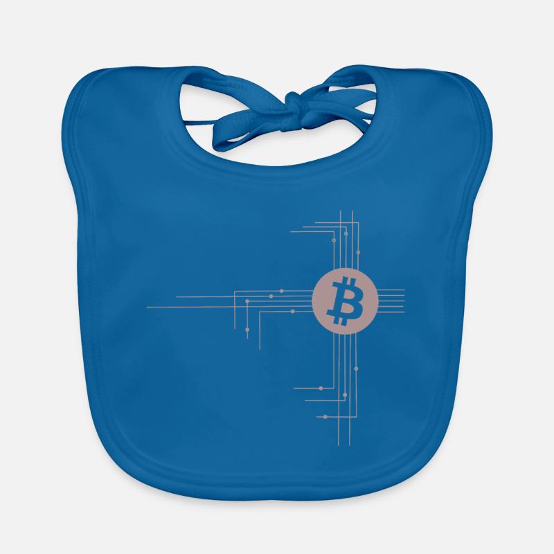 Das Coin Phänomen - Baby Bio-Lätzchen - Pfauenblau