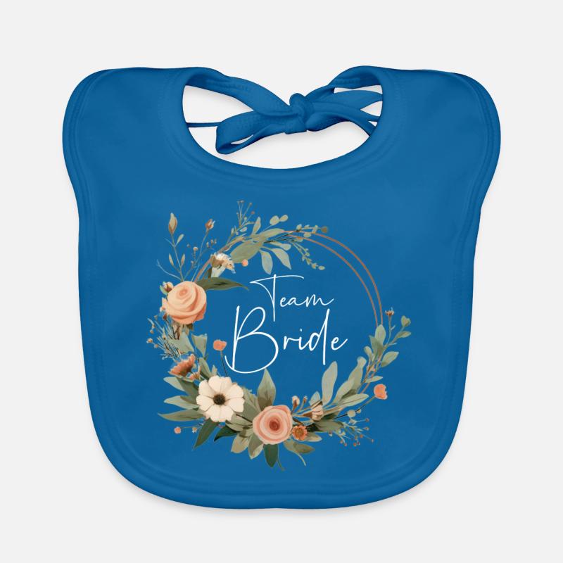 Couronne de fleurs de l’équipe Bride Bavoir bio Bébé