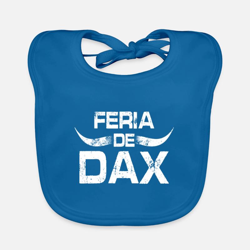 Feria de Dax - Bavoir bio Bébé - bleu paon