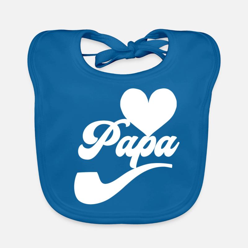 Ich liebe Papa Baby Bio-Lätzchen