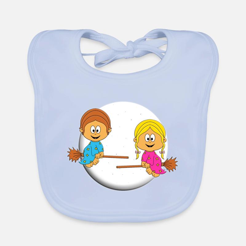 KINDER - HALLOWEEN - HEXEN - JUNGE - MÄDCHEN Baby Bio-Lätzchen
