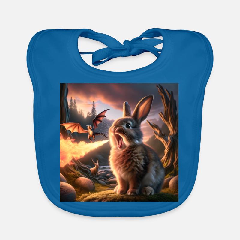 Dragon Lapin Cracheur de Feu #26 Bavoir bio Bébé