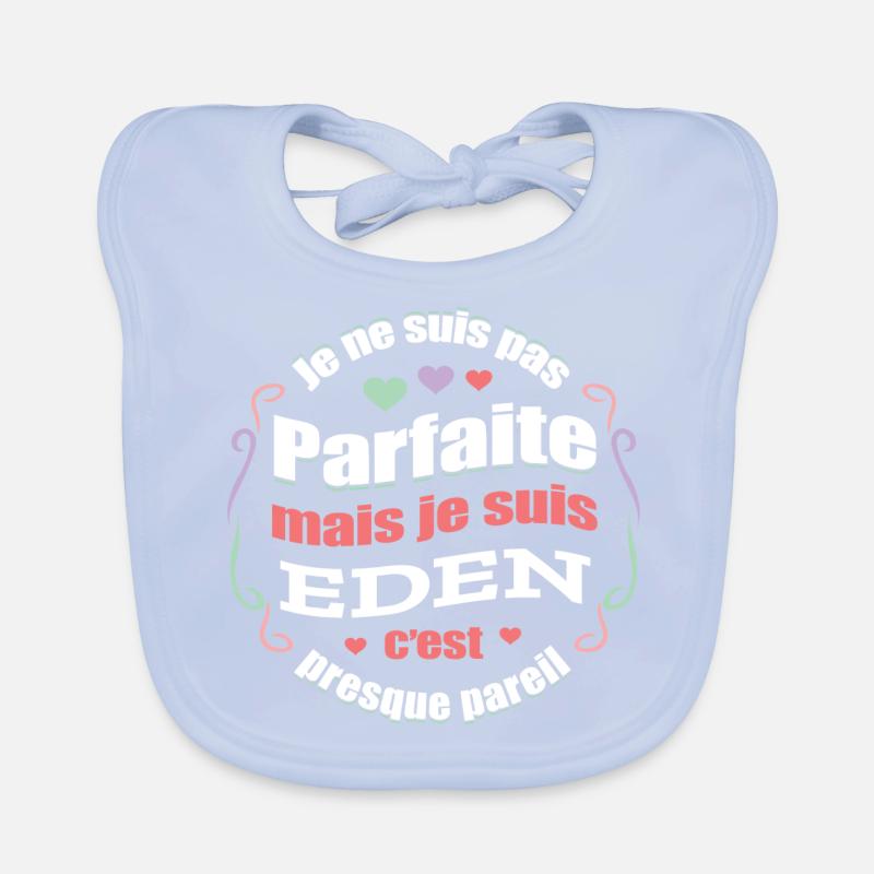 EDEN PARFAITE - PRENOM EDEN Bavoir bio Bébé