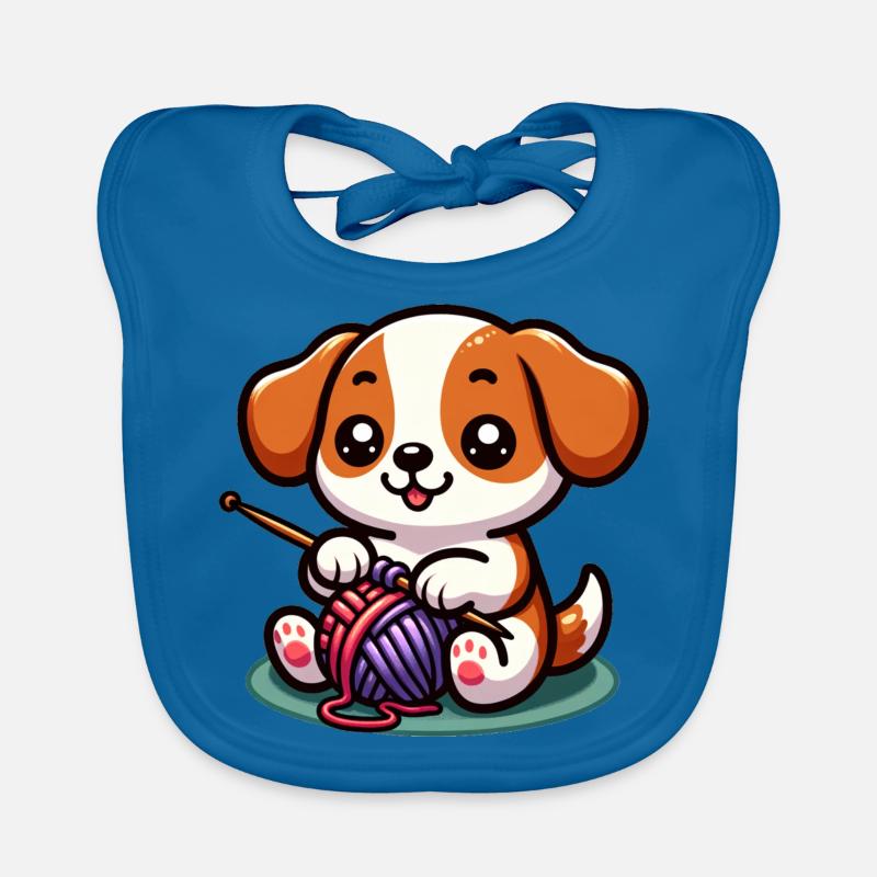 Hund Stricken Stricken Hündchen Pullover Kunst Baby Bio-Lätzchen