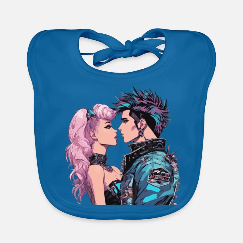 80s New Wave Organic Baby Bibs
