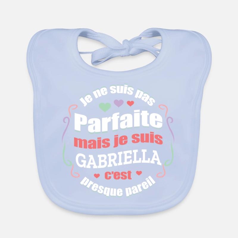 GABRIELLA PARFAITE - PRENOM GABRIELLA Bavoir bio Bébé