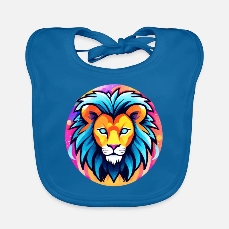 Dessin de Lion Bavoir bio Bébé