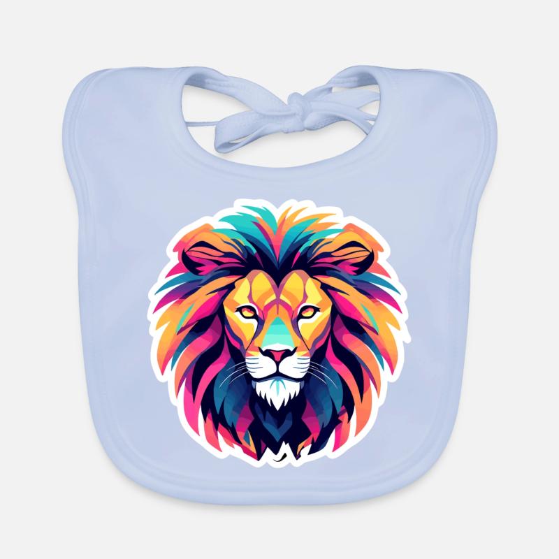 Dessin de Lion Bavoir bio Bébé