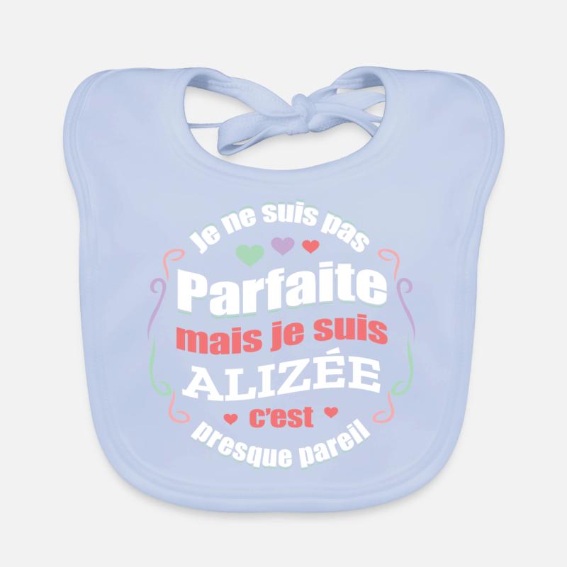 ALIZÉE PARFAITE - PRENOM ALIZÉE Bavoir bio Bébé