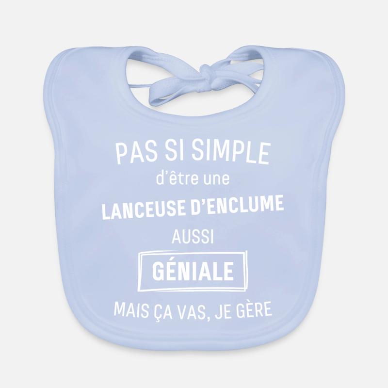 Lanceuse d enclume GÉNIALE Bavoir bio Bébé