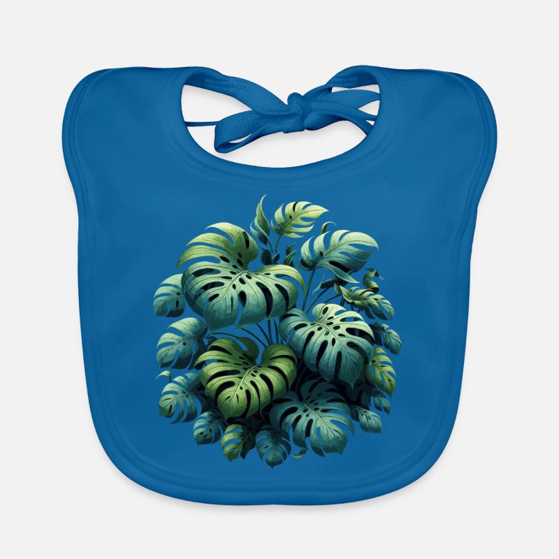 Monstera deliciosa gift Organic Baby Bibs