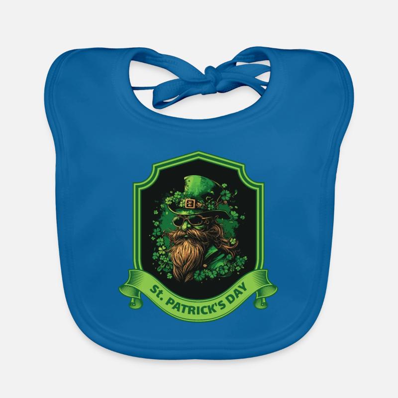 St. Patrick's Day Hipster Bart Baby Bio-Lätzchen