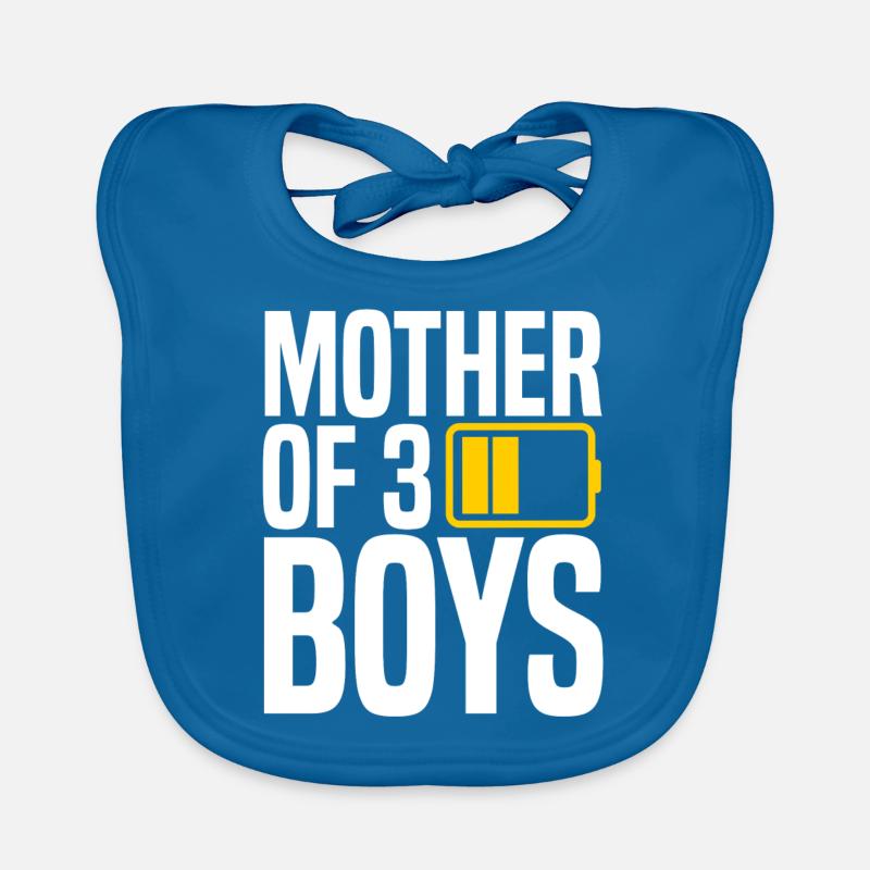 mère de 3 garçons Bavoir bio Bébé