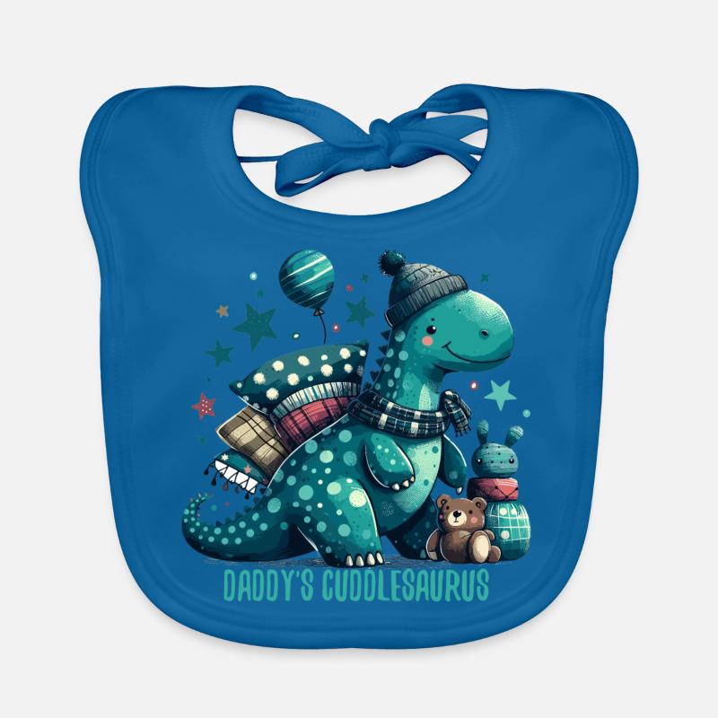 Daddy’s Cuddlesaurus Kuschel-Dinosaurier Geschenk Baby Bio-Lätzchen