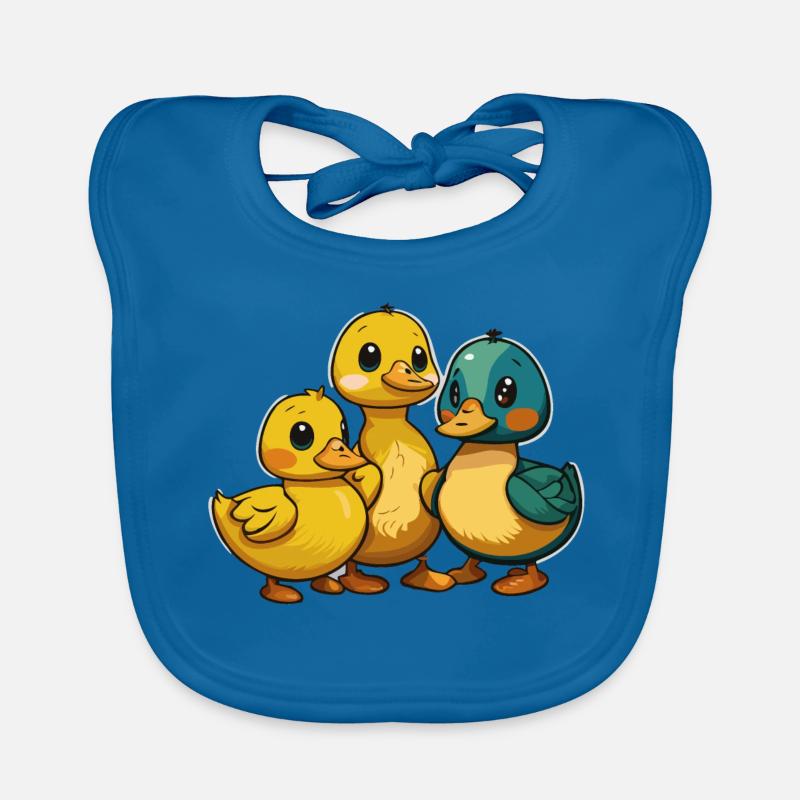 Trois canetons Bavoir bio Bébé