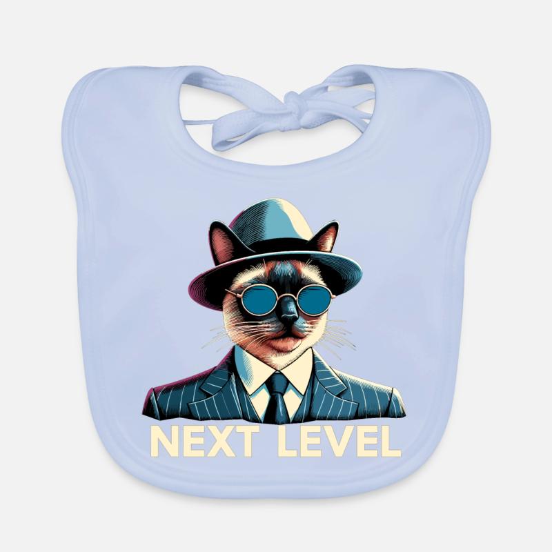 Siamese Cat Siamese Cat Next Level Suit Gift Organic Baby Bibs