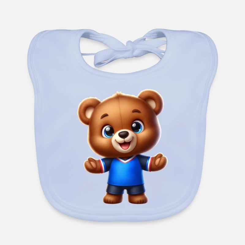 Teddy Tom feiert Frankreich Baby Bio-Lätzchen