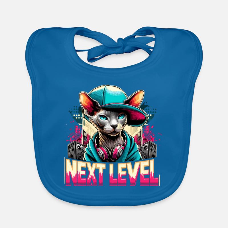 Cornish Rex Next Level Gangster Cat Gift Organic Baby Bibs