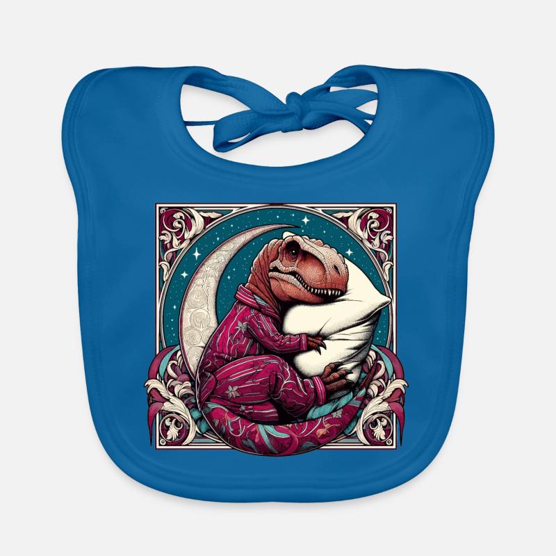T-Rex Sleeping Hobby Cadeau Bavoir bio Bébé