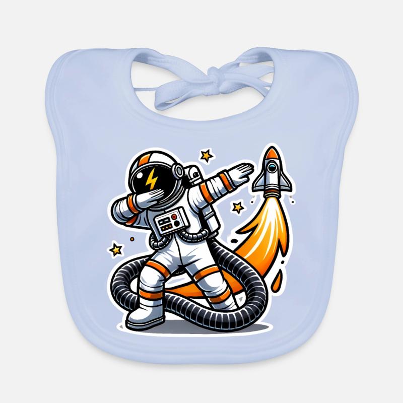 Drôle Dabbing astronaute conception spatiale Bavoir bio Bébé