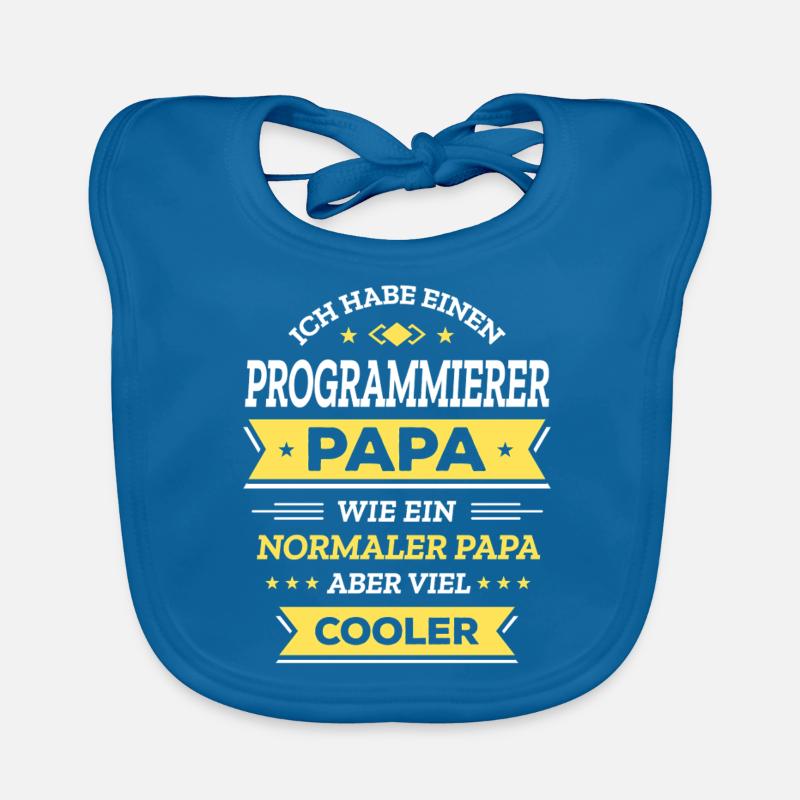 PROGRAMMIERER PAPA: COOL, TECH, DIGITAL, INNOVATIV Baby Bio-Lätzchen