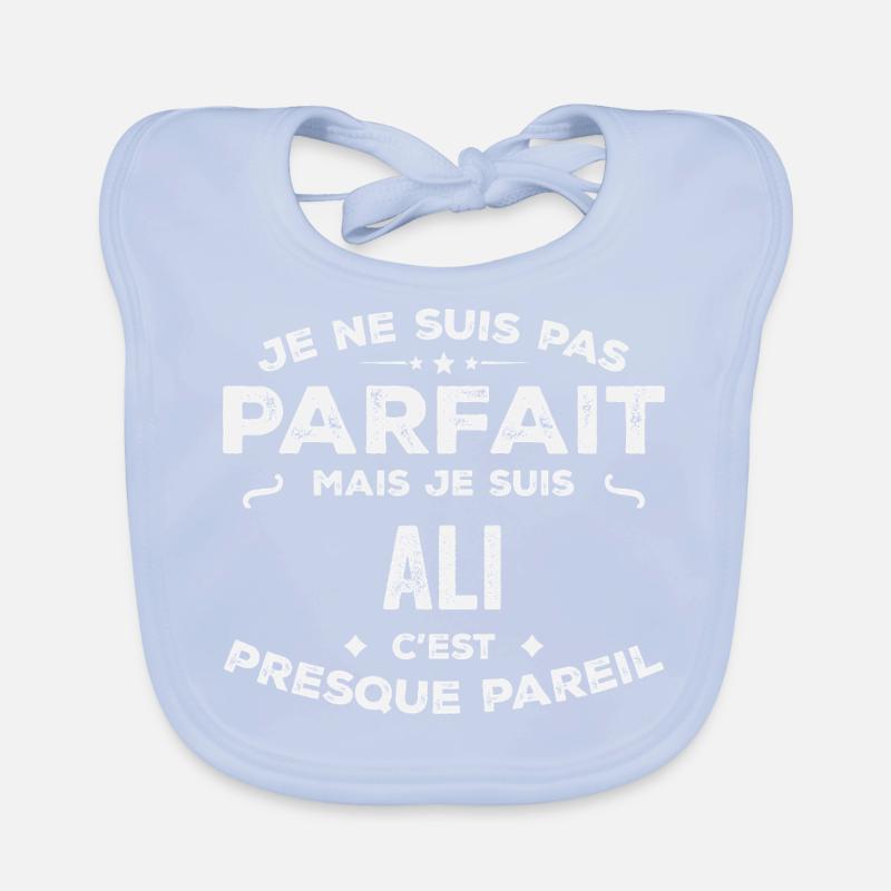 Ali Ein Name, eine Geschichte, eine Persönlichkeit Baby Bio-Lätzchen