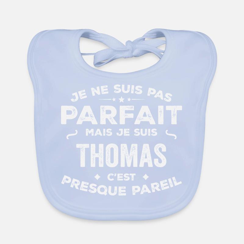 Thomas A first name, a story, a personality Organic Baby Bibs
