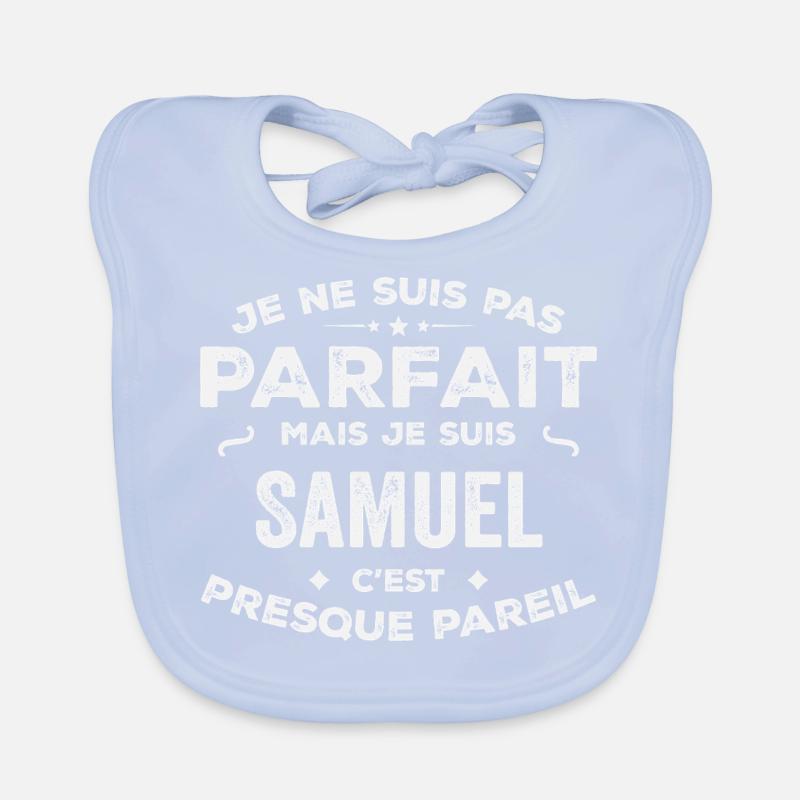 Samuel A first name, a story, a personality Organic Baby Bibs