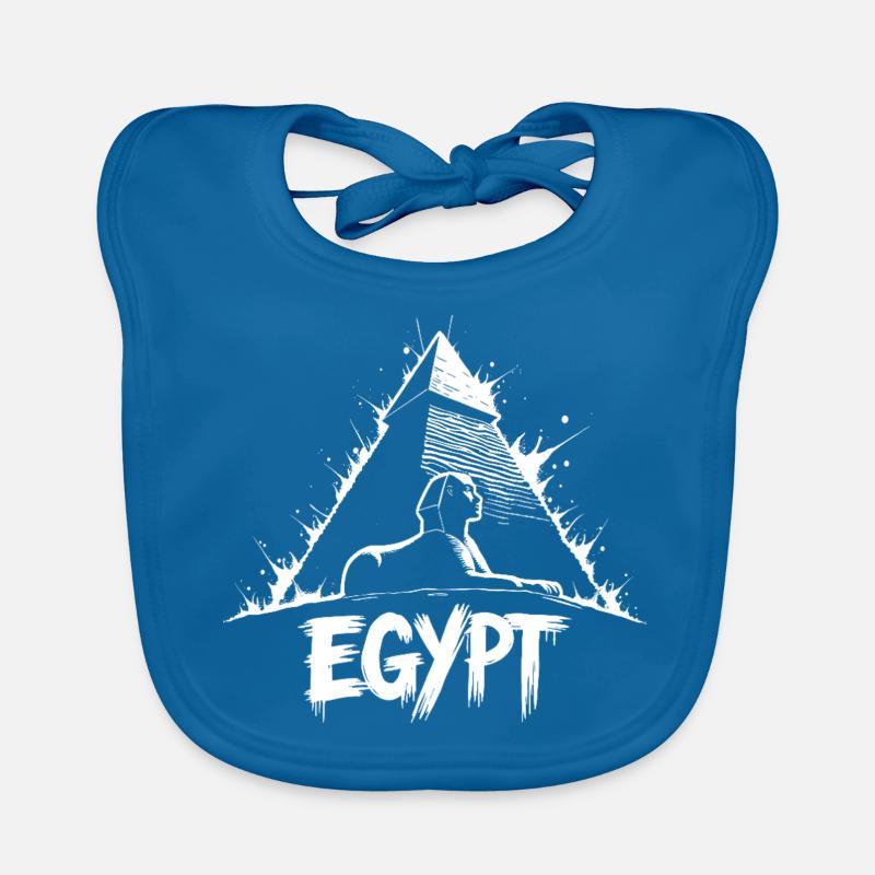 Egypt Sphinx Pyramid Organic Baby Bibs