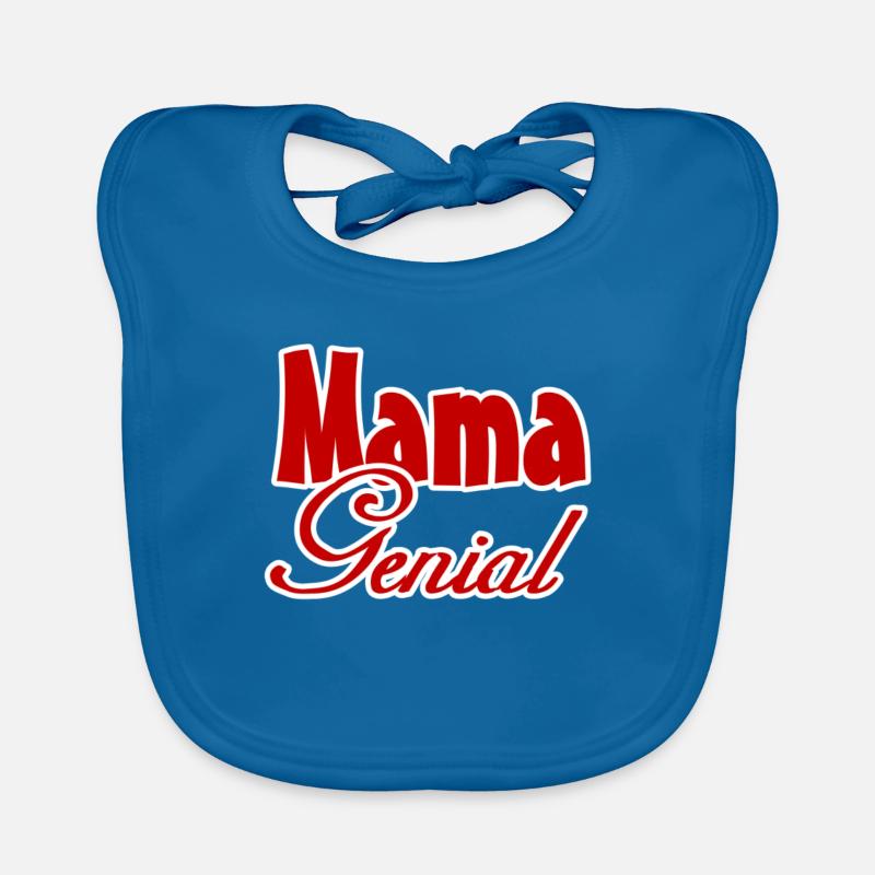 Mama Genial Mutter Muttertag Familie Geschenk Baby Bio-Lätzchen