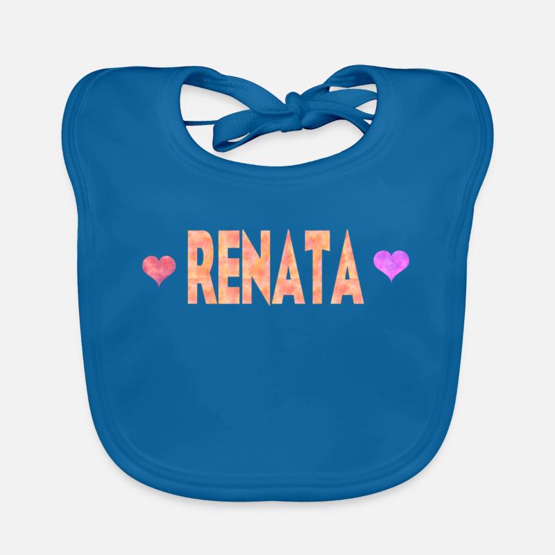 Renata - Baby Bio-Lätzchen - Pfauenblau