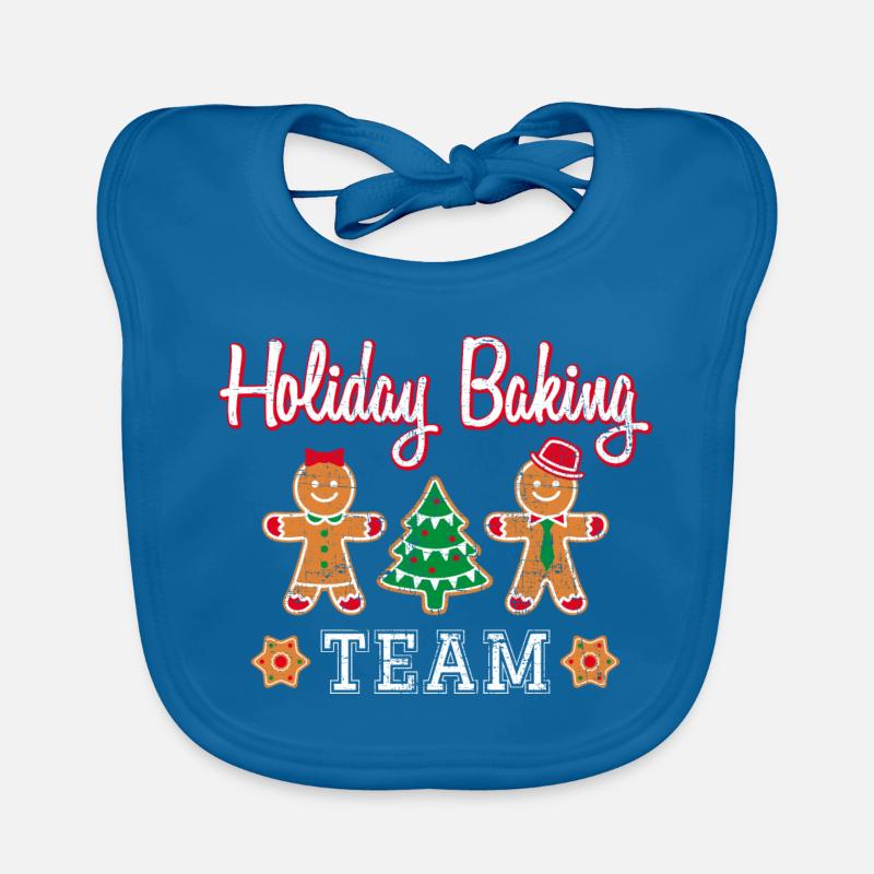 Gâteau de Noël de l'équipe de cuisson de vacances cadeau de Noël Bavoir bio Bébé