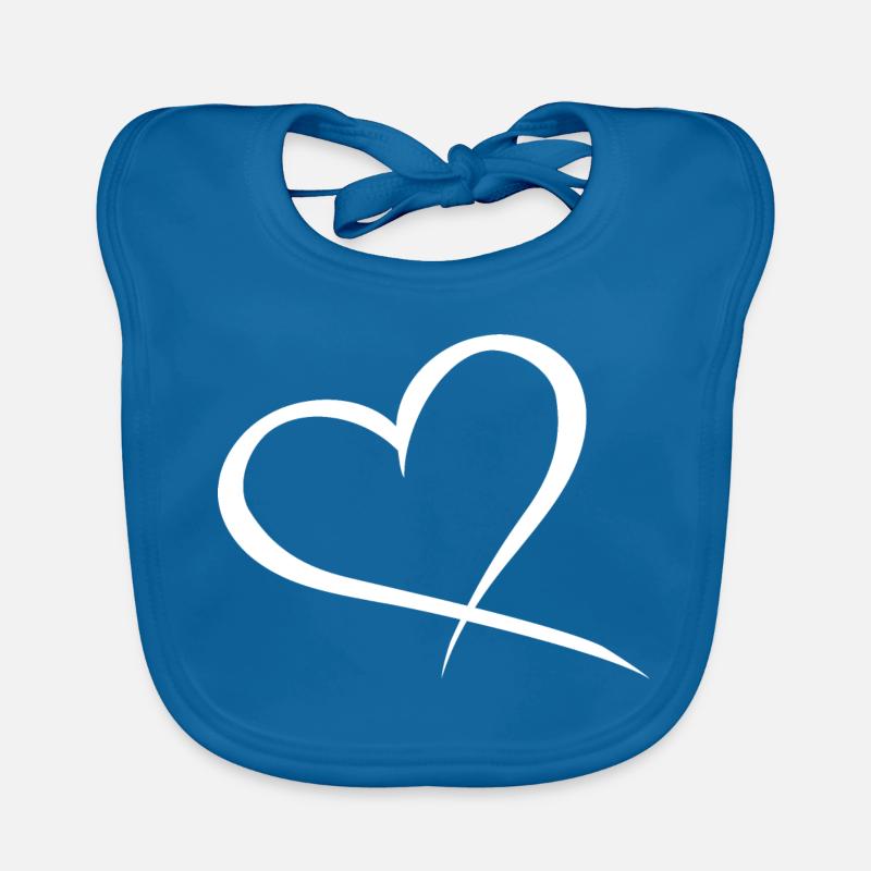 Herz Design Liebe Baby Bio-Lätzchen