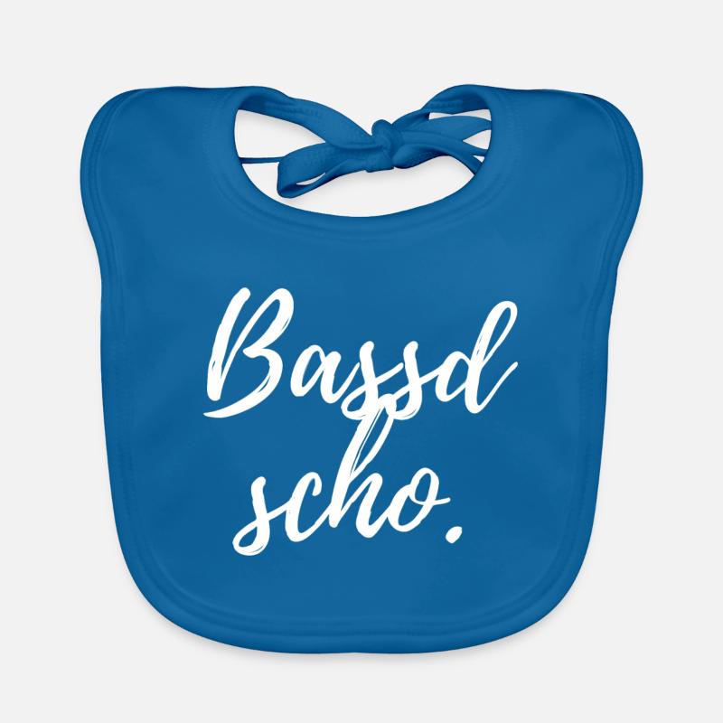 Bassd scho. Cooles Frankendesign Baby Bio-Lätzchen