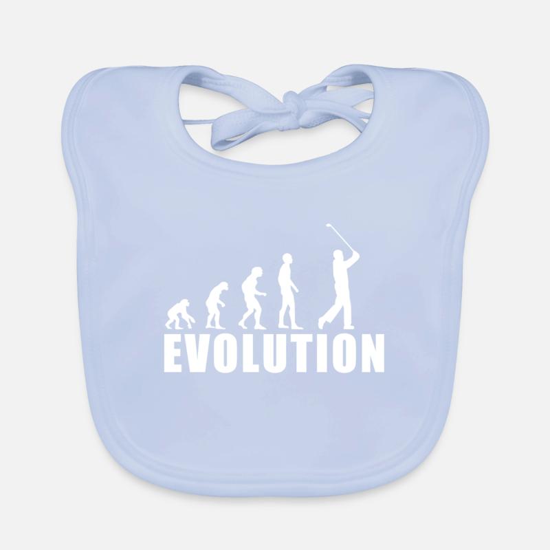 EVOLUTION GOLF golfer golf club gift Organic Baby Bibs