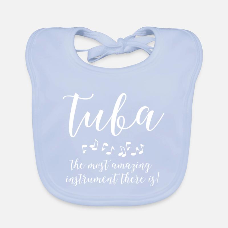 Incroyable Tuba White Text Bavoir bio Bébé