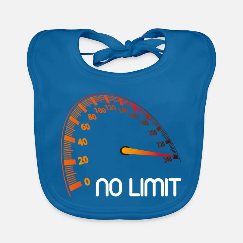 Tacho - No Limit - Baby Bio-Lätzchen - Pfauenblau