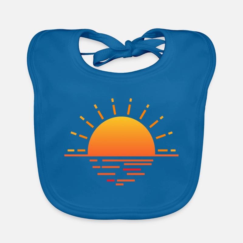 Coucher de soleil Bavoir bio Bébé