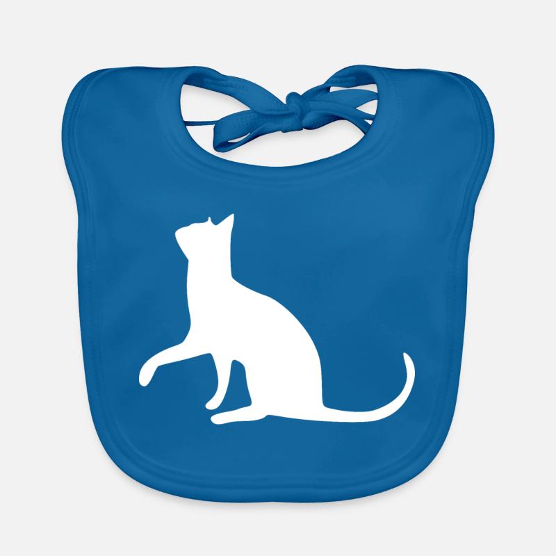 Chat chat chat chat chatte minette minou minou patte Bavoir bio Bébé