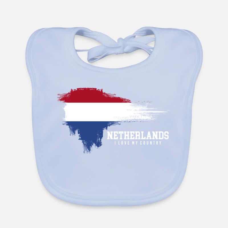 Drapeau de la Pride des Pays-Bas Bavoir bio Bébé