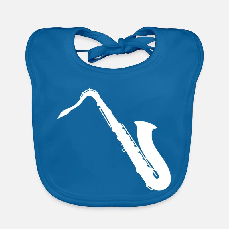 Saxophonist Saxophone - Design Organic Baby Bibs