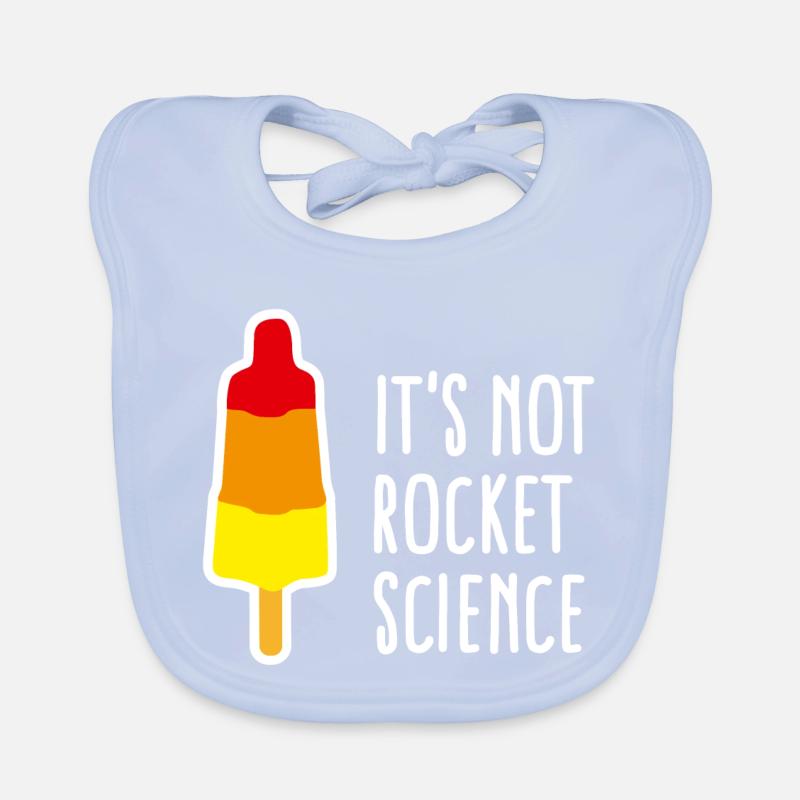 It's not rocket science Eis am Stiel Rakete nerd Baby Bio-Lätzchen