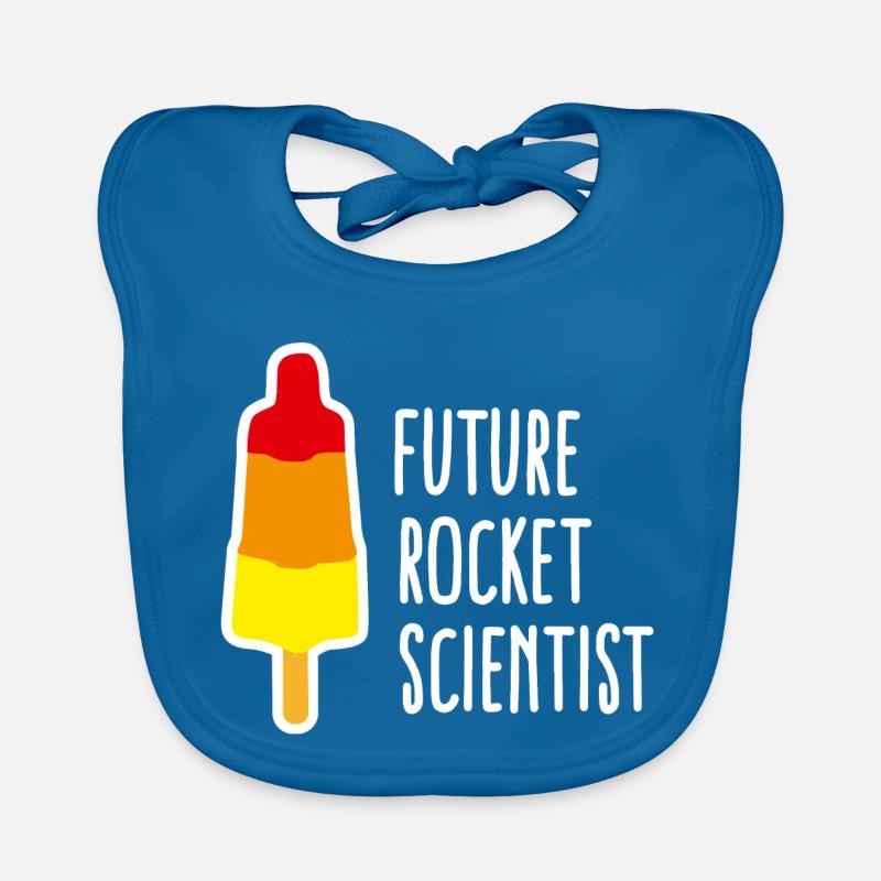 Future rocket scientist popsicle rocket graduation Organic Baby Bibs